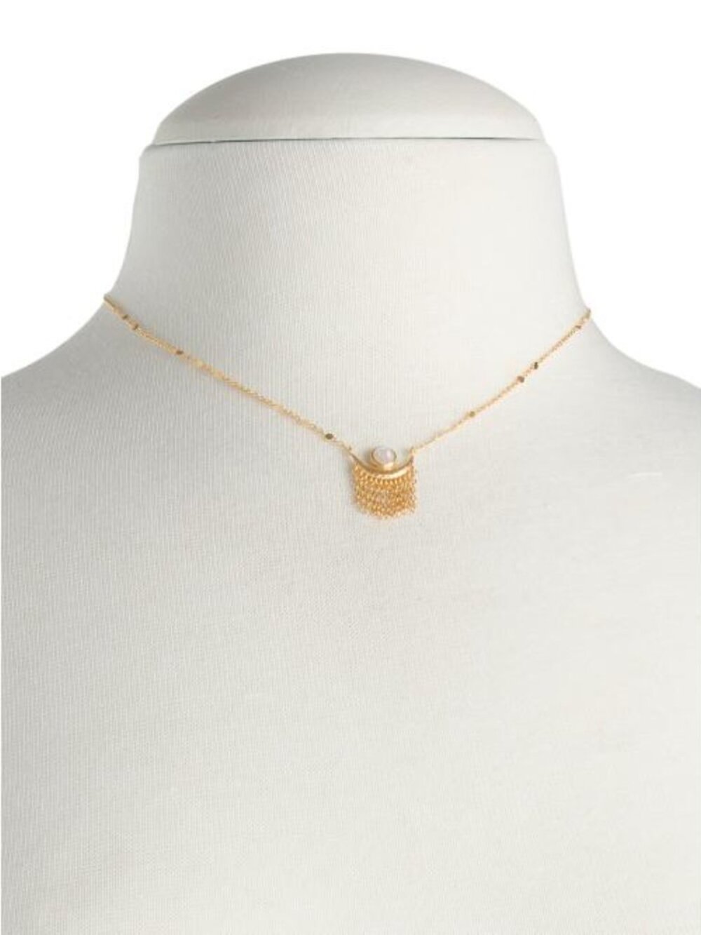 SATYA Made In India 18kt Gold Plated Brass Cascade Of Starlight Necklace - Picture 2 of 3